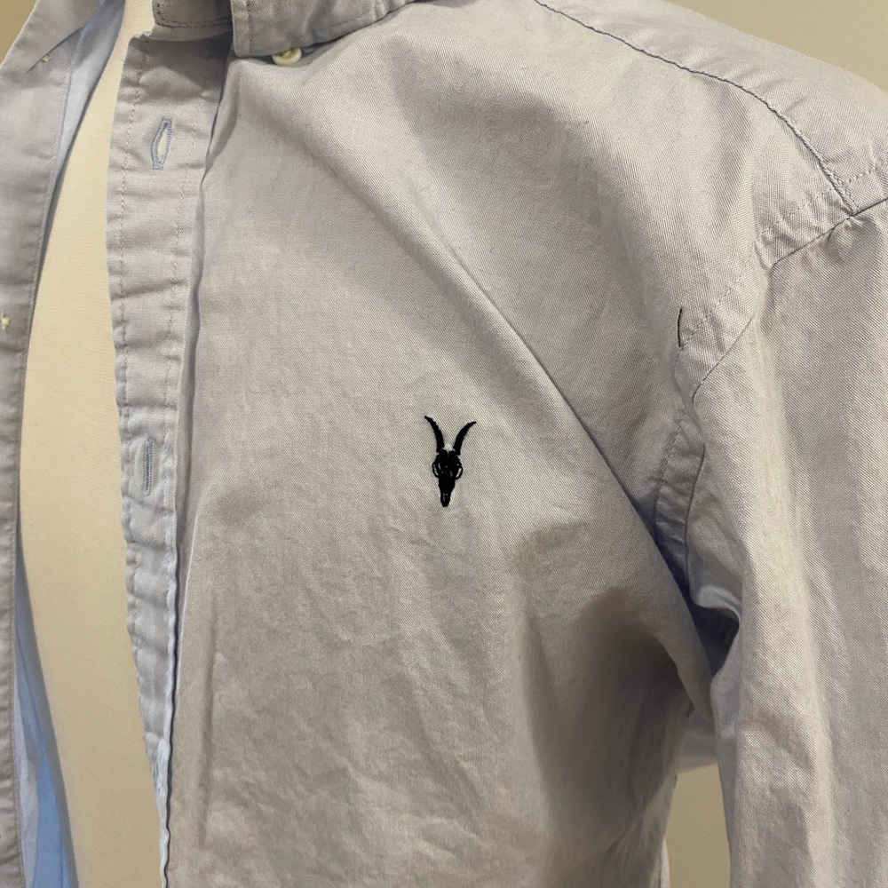 Allsaints Blue Oxford shirt in Mens size small